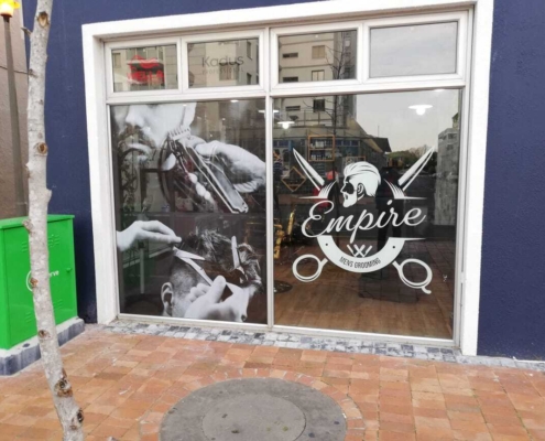 Combination Contavision _ Cut Vinyl Window Graphics
