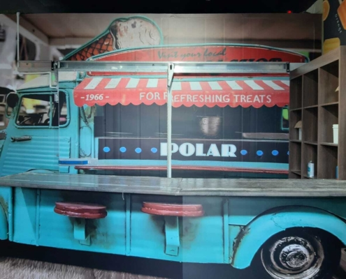 Custom Freezer Room Wrap Polar Ice Cream Belville