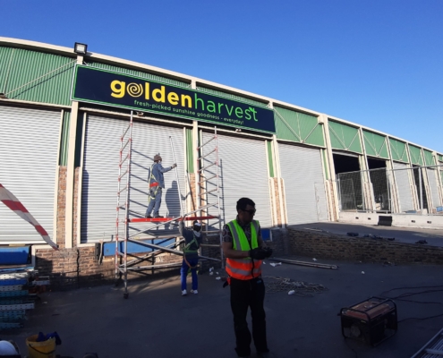 Custom Warehouse Signage Printed Graphics On Chromadek _ Steel Frame
