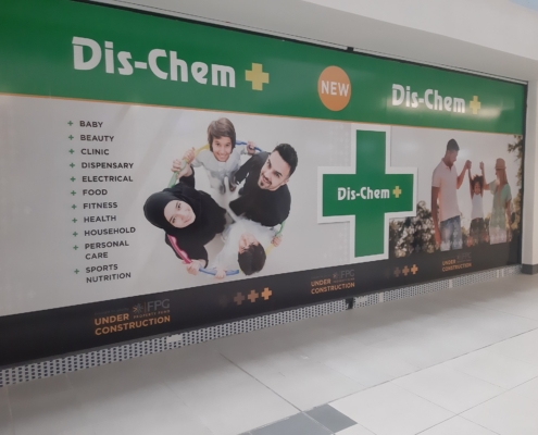 Dischem Ottery Hyper Pre Opening Window Graphics