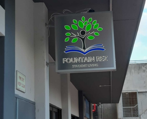 Fountain Rez Rondebosch Projecting Entrance Lightbox