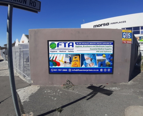 Printed ABS Panel Signage In Snaplock Frame