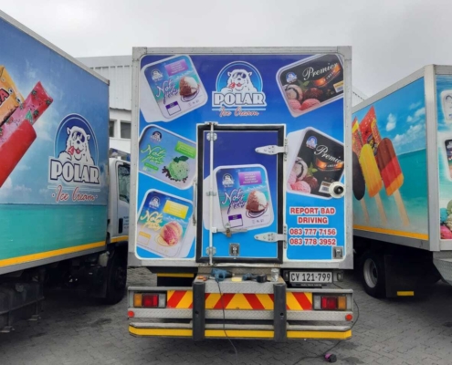 Rear Viw Polar Truck Wrap
