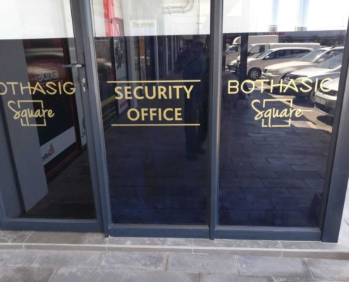 Reverse Applied Cut Vinyl Graphics Bothasig Square