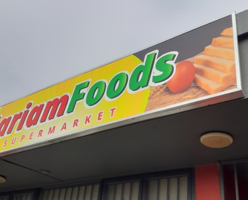Standard Chromadek Signage On Aluminium Frame