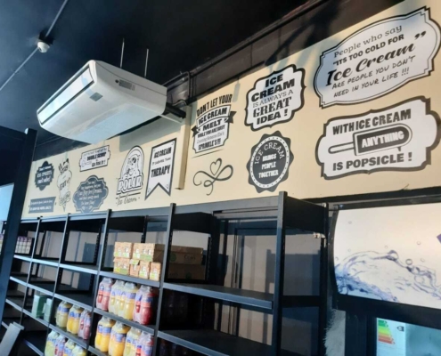 Wallart Vinyl Application Polar Ice Cream